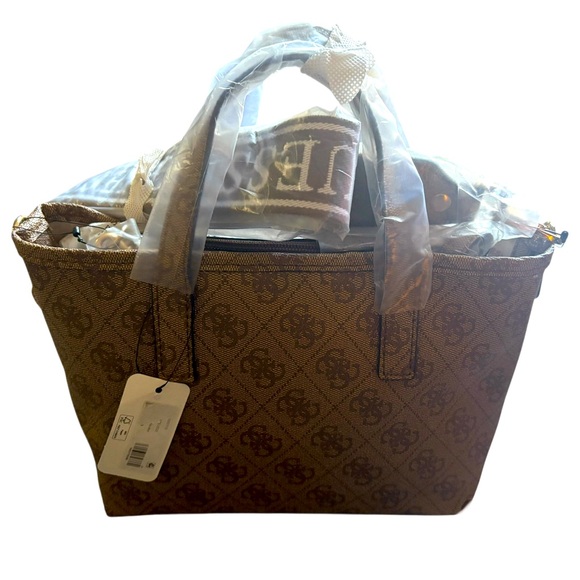 Guess Latona Mini Tote in Logo Latte - Picture 3 of 11